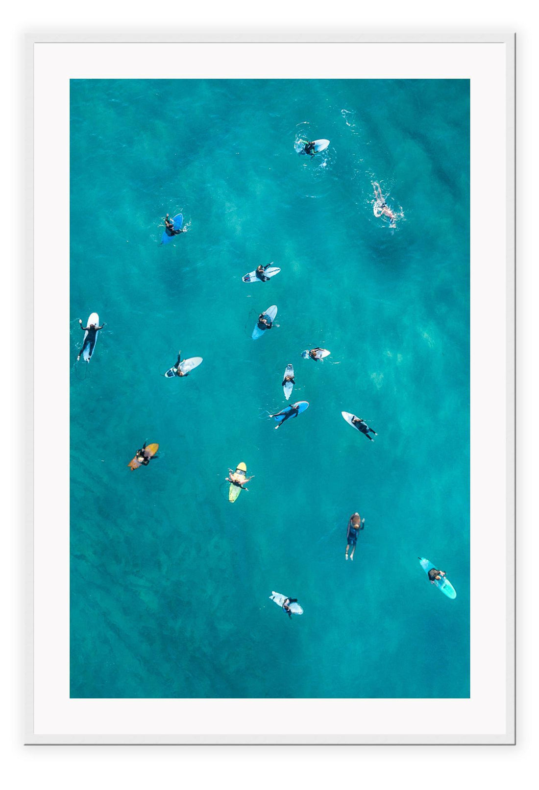 Ocean sea photography boats colourful in water ripple waves surf blue and yellow 